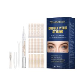 beaWest&Month Double Eyelid Tape - Invisible, No-Glue, Natural Mesh Adhesive, Activates With Water, Beautiful Eyes, Olive Shaped Lace