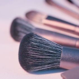 Makeup Brushes Set With Bag 8 Pcs Contour Blush Blending Eyeshadow Concealer Brow Brushes Ideal For Travel And Gifts Travel Friendly Perfect Gift