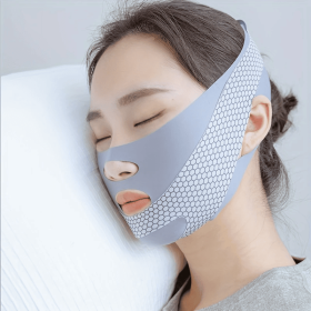 Unscented Sleep Facial Lift Mask - Comfortable, Flexible, Anti-Snoring Face Strap For Relaxation And Beauty