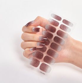 Pure Color 16 Nail Stickers (Option: CS050-1PC)
