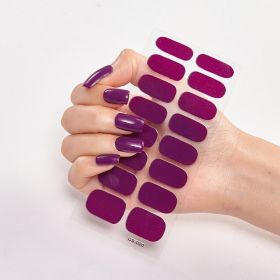 Pure Color 16 Nail Stickers (Option: CS0020-3PCS)