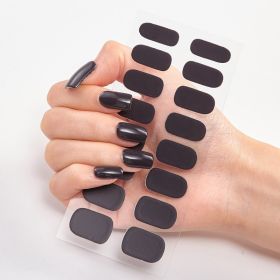 Pure Color 16 Nail Stickers (Option: CS0015-1PC)