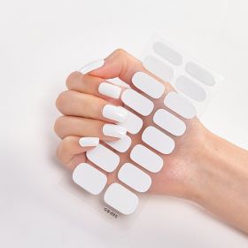 Pure Color 16 Nail Stickers (Option: CS0025-3PCS)