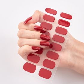 Pure Color 16 Nail Stickers (Option: CS005-1PC)