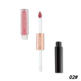 CL021 Double Head Non-stick Cup Lip Gloss (Option: 02)