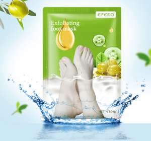 Exfoliating Foot Mask Foot SPA Pedicure Socks Removing Dead Skin Whitening Heels Feet Peeling Anti Cracked Foot Skin Care (Color: Green)
