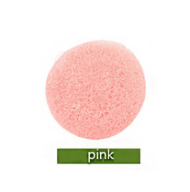 Konjac Sponge For Washing Face Round Konjac Konnyaku Sponge Facial Cleansing Exfoliator Bathing Puff Face Wash Puff (Color: Pink)