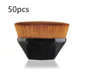 Foundation Brush BB Cream Makeup Brushes Loose Powder Brush Flat Kit (Option: Black1 50pc)