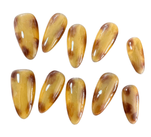 Amber Sunset Nail Art (Option: M)