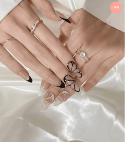 Monochrome Butterfly French (Option: M)