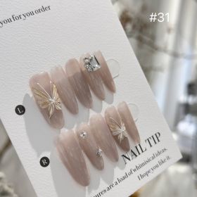 Handmade Long Ice-transparent Hand-painted Three-dimensional Butterfly (Option: Wear Armor Without Tools-XS)